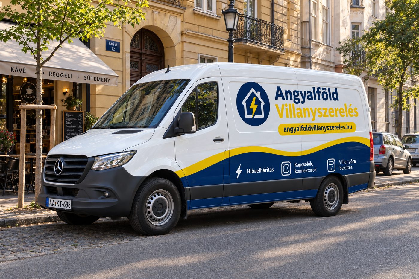 Szervizauto Angyalföldn